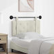 vidaXL Fabric Bed Headboard Cushion Beige 100x55cm