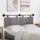 vidaXL Stoff-Kopfstütze Für Bett Braun 150x55cm