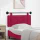 vidaXL Fabric Bed Headboard Cushion Red 110x55cm