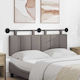 vidaXL Stoff-Kopfstütze für Betten Braune 150x55cm