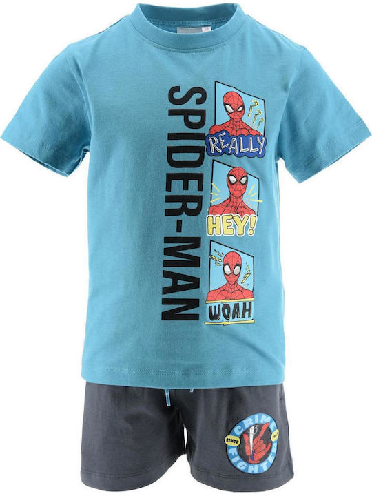 Kids Set with Shorts Summer 2 Pieces Turquoise