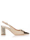 Остри Обувки на Ток със Среден Ток Златисти