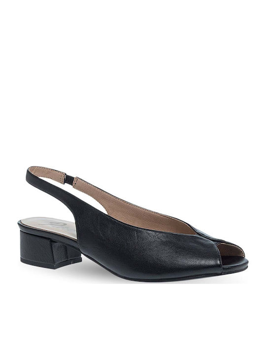 Parex Heels with Strap Black