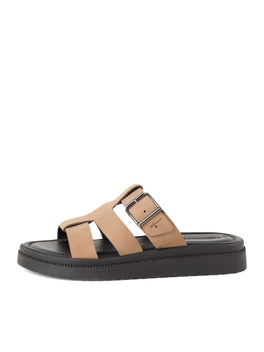 Tamaris Leather Women's Anatomic Sandals Brown