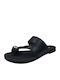 Damen Anatomisch Flache Sandalen Schwarz