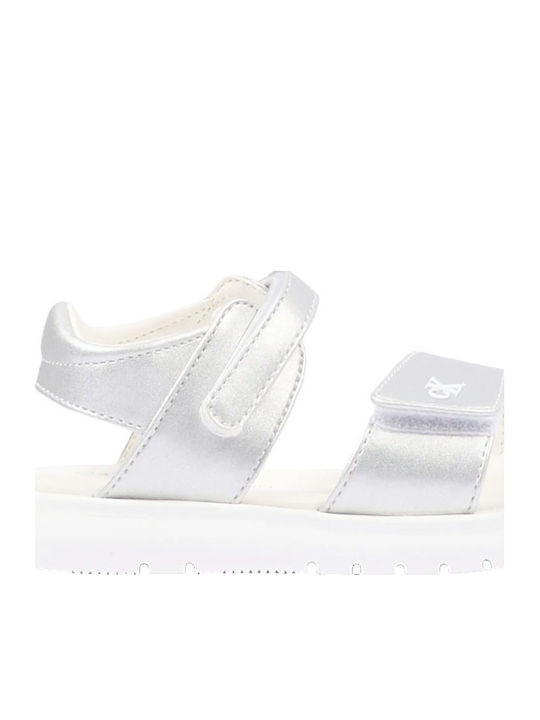 Calvin Klein Παιδικά Πέδιλα Ασημί