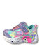 Unicorn Charmer Kids Sneakers with Hoop & Loop Closure Multicolour