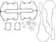 James Gasket Комплект Мотоциклетни Фланци Rocker Box Jgi-17030-17 Harley Davidson Flhtk 1868 Abs 19-23
