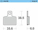 Moto-master Metallic Motorcycle Brake Pads 99212 Gas Gas Txt Pro 300 07-10 Beta Minicross 50 Pro Race 04-06 1 Set 1 Caliper