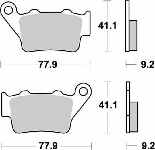 Moto-master Metallic Brake Pads 93221 Yamaha XT 660 R 04-16 Husqvarna CR 125 95-05 1 Set 1 Caliper