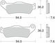 Moto-master Metallic Brake Pads 93022 Gas Gas Mc 125 01-07 Gas Gas Ec 125 95-00 1 Set 1 Caliper