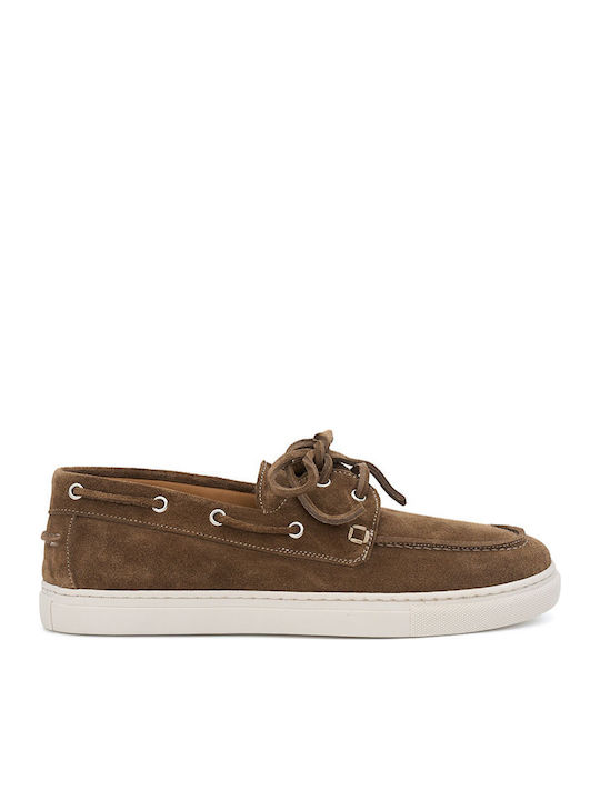 Wildleder Herren Bootsschuhe in Braun Farbe