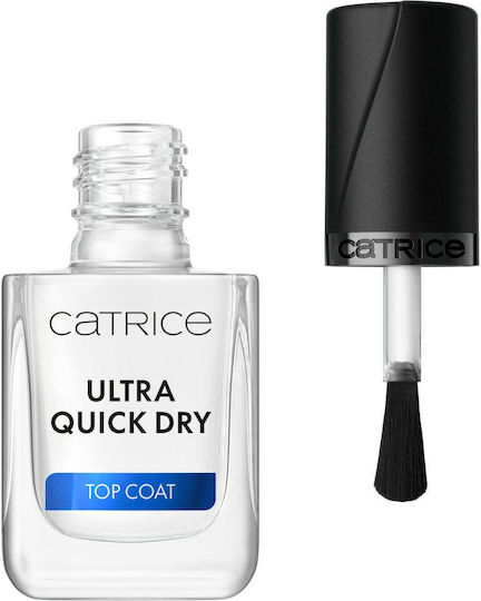 Catrice Cosmetics Top Coat / Base Coat για Απλά Βερνίκια Quick Dry 10.5ml