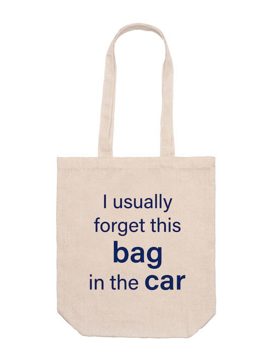 Чанта Бежова 37см 42см 12см За Пазаруване I Usually Forget This Bag In Car Dp6606