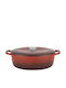 Raki Oval Cast Iron Dutch Oven 5.5lt