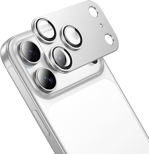 Hoco Προστασία Κάμερας Tempered Glass Ασημί για το Apple Iphone 17 Pro Max