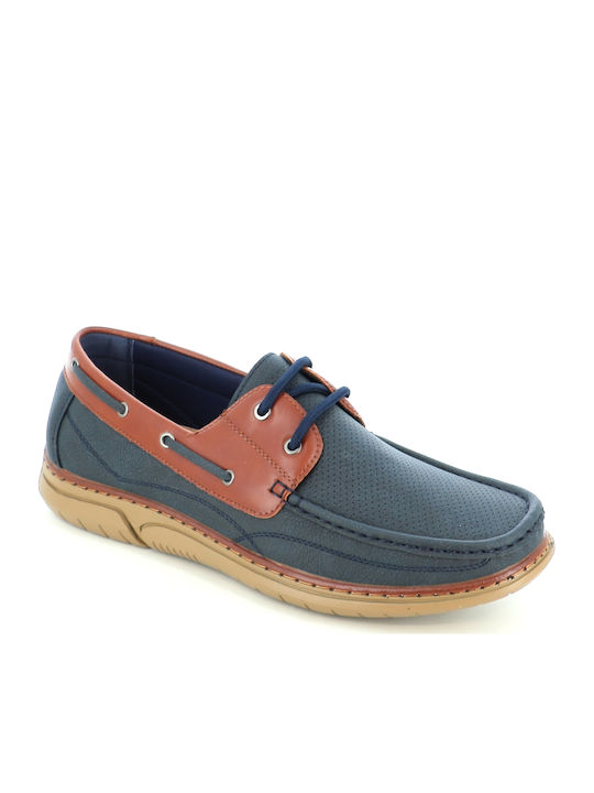 Leather Men's Casual Blue Shoes 223/85658_BLUE