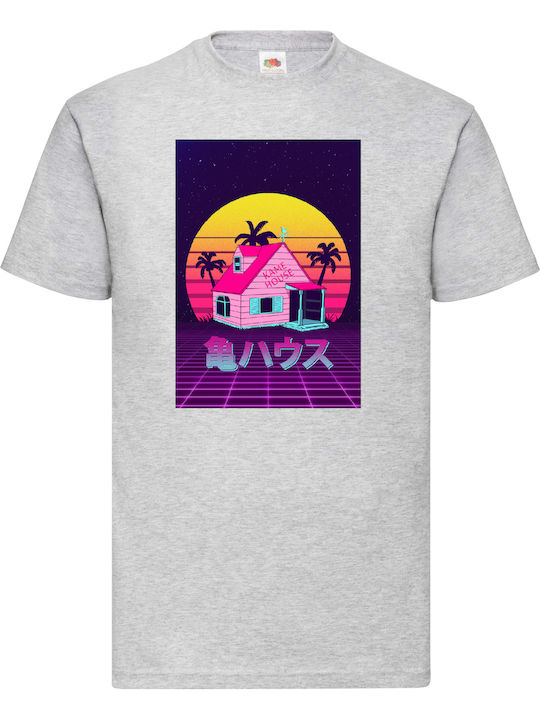 Γκρι Μπλούζα Tshirt Dragon Ball No2 Kame House ...