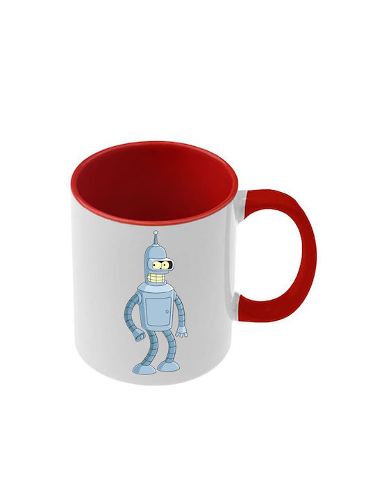 Futurama Tasse Rote Griff Innenseite