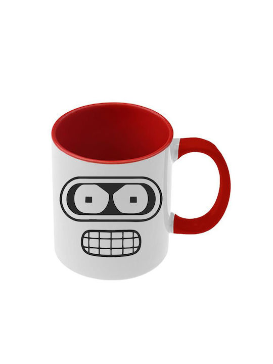 Futurama Tasse Rote Griff Innenseite
