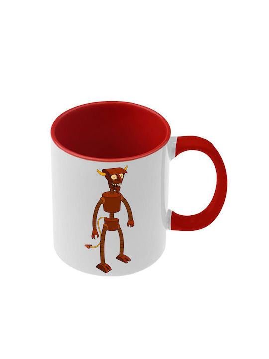 Futurama Tasse Rote Griff Innenseite