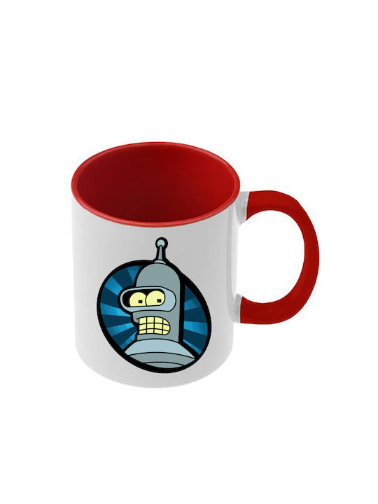 Futurama Tasse Rote Griff Innenseite