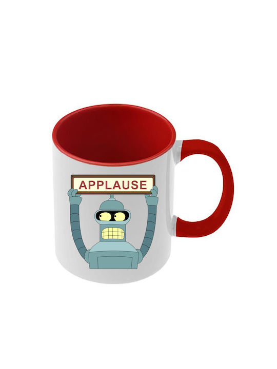 Futurama Tasse Rote Griff Innenseite