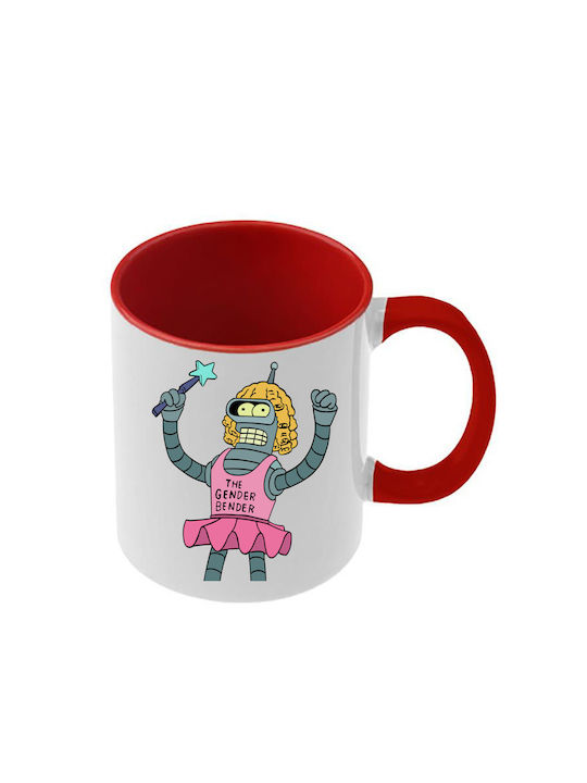 Futurama Tasse Rote Griff Innenseite