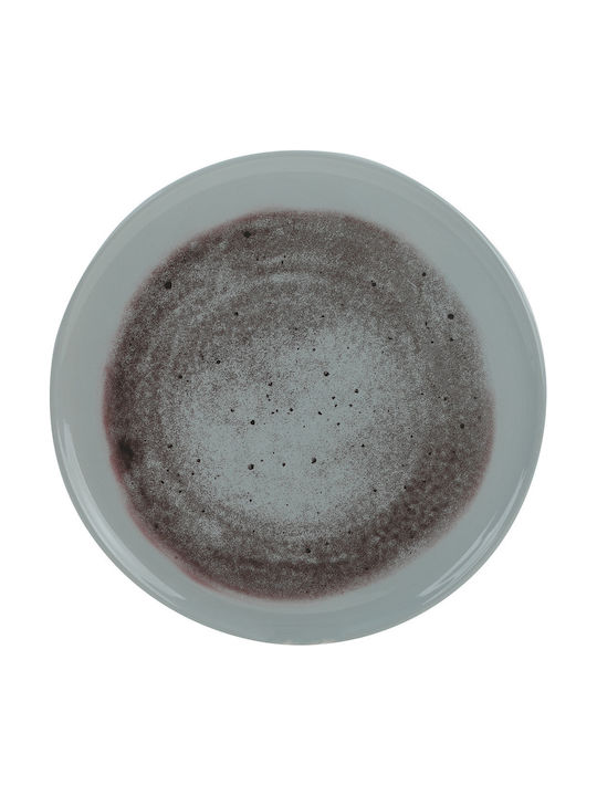 Raki Home Servierplatte Untiefe Keramik Graue 32,5cm