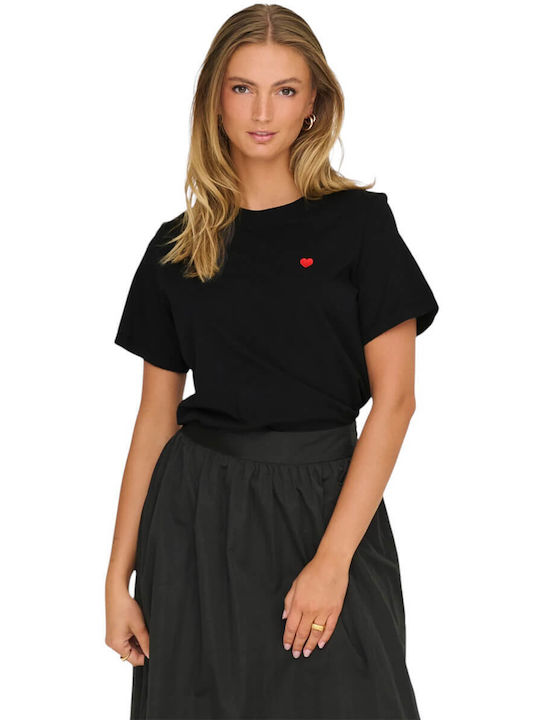 Jdy S S Γυναικείο T-shirt Μαυρο