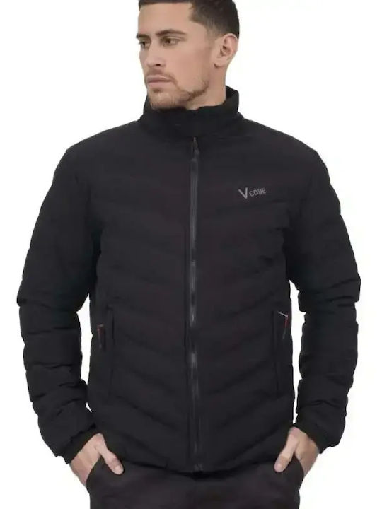 Winter Puffer Herren Jacke Schwarz
