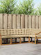 Ecksofa Outdoor-Sofas & Bänke aus Paletten mit Kissen 245x126.5x73cm