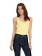 Women's Summer Sleeveless Yellow Blouse