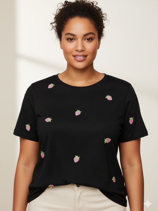Only Carmakoma Women's T-shirt Strawberries