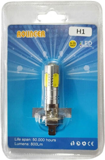 Λάμπα Αυτοκινήτου H1 LED 6500K Ψυχρό Λευκό 9-30V 7.5W