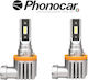 Phonocar Car Lamp H7 LED 6000K Cold White 12V 25W