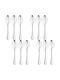 Raki Set Of Silver Stainless Steel Spoons 12 Pieces