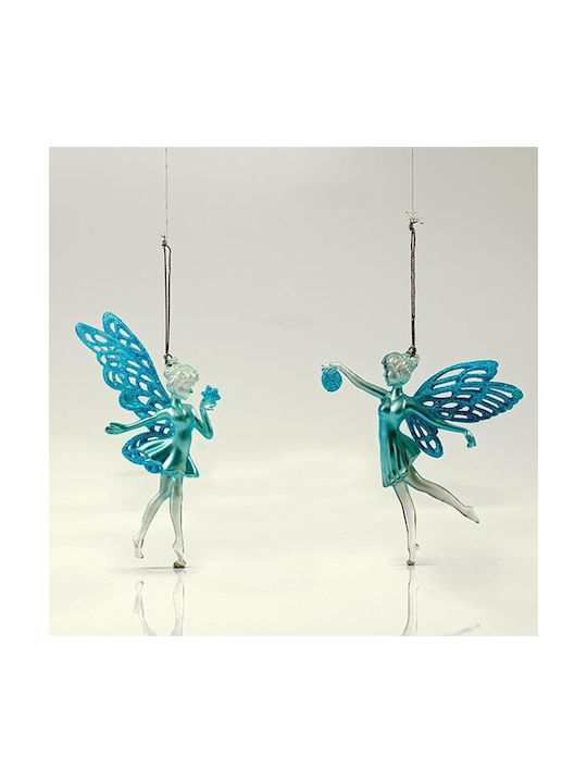 Estheti Fairy Acrylic 2 Designs Blue Glitter 8.8x15.2cm 6 Pieces