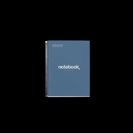 Miquelrius Spiral Ruled Notebook 80 Paper Sheets Emotions Blue