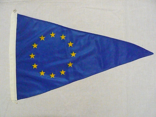 Europäische Union Flagge Polyester Dreieckig 50x35cm