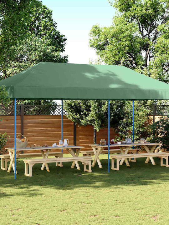 vidaXL Green Terrace Tent 2.92x5.8m