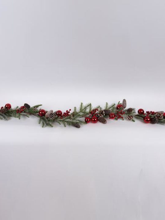 Sucursala Decorativă De Crăciun Lungime 170cm 2 Bucăți Roșii
