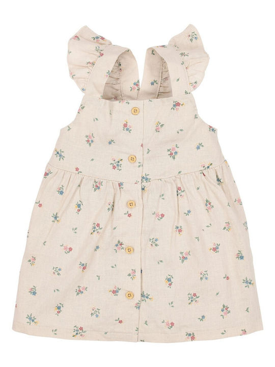 Fairy Girls Dress Sleeveless Beige