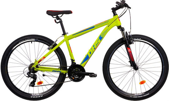 DHS 27.5" Bicicletă De Munte Galbenă Cu Nivele De Viteză