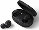 Blue Star TX2 In-ear Bluetooth Handsfree Ακουστικά με Θήκη Φόρτισης Μαύρα