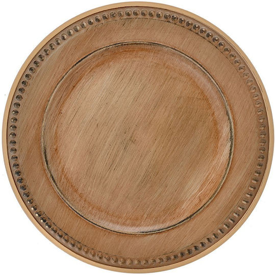 Διακοσμητικός Πλαστικός Δίσκος Καφέ 33cm Ai Decoration Διακοσμητικός Πλαστικός Δίσκος Καφέ 33cm Ai Decoration