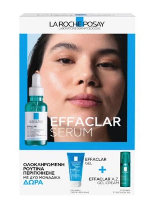La Roche Posay Effaclar Skin Care Set for Moisturizing & Facial Cleaning 3 Pieces