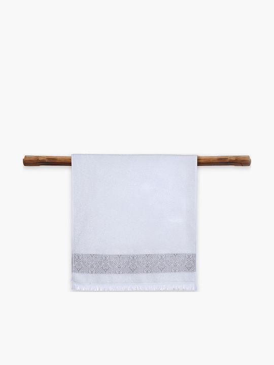 Nef-Nef Homeware Prosop De Mână Jetrix 30x50cm Alb Greutate 500gr/m²