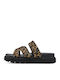 Anatomic Summer Women's Platform Slippers Style Brown