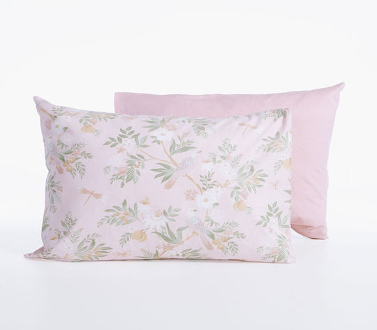 Nef-Nef Homeware Homeware Калъфка за възглавница с борд Розова 52x72см